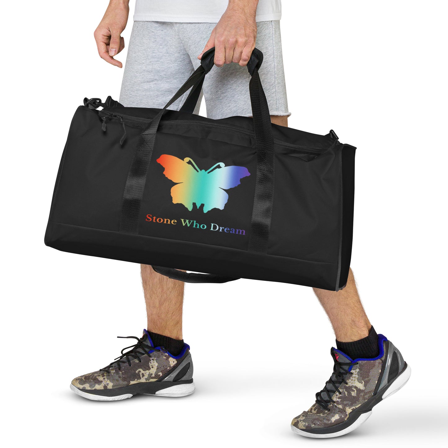 Logo collection｜Duffle bag｜Rainbow on Black