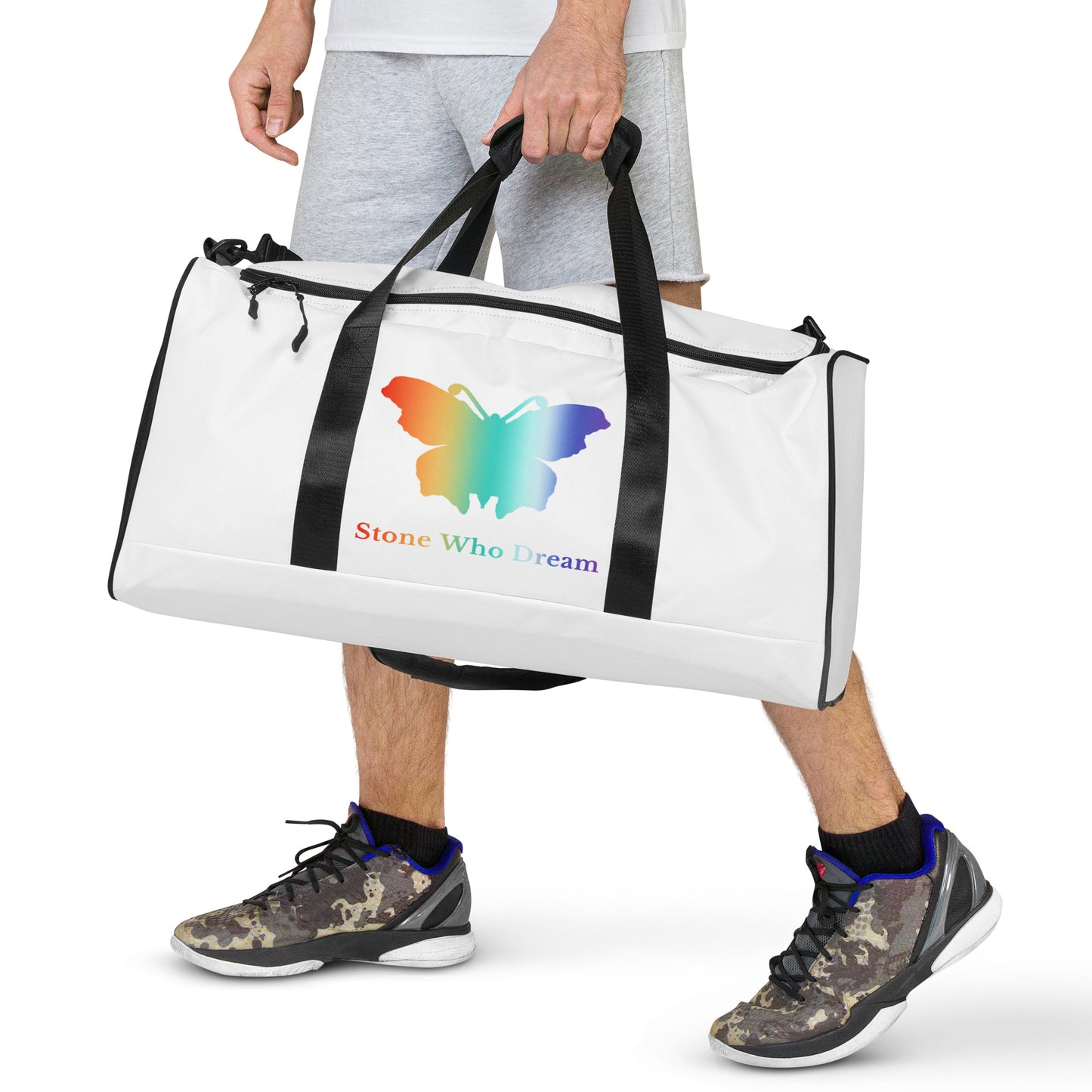 Logo collection｜Duffle bag｜Rainbow on White