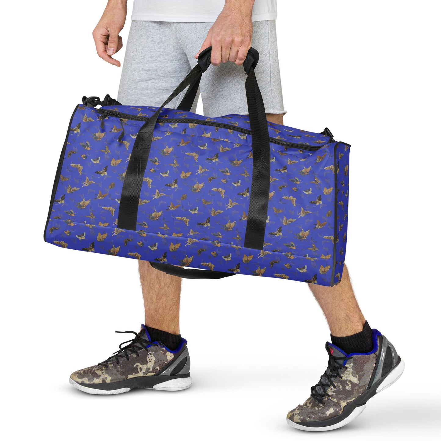 Butterfly dancing｜Duffle bag｜Royal blue