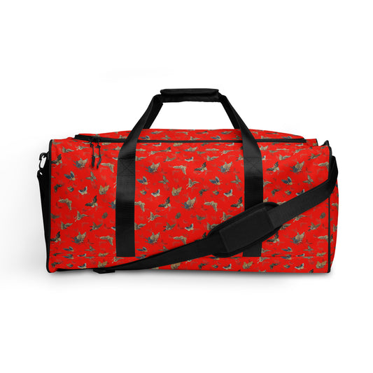 Butterfly dancing｜Duffle bag｜Garnet red