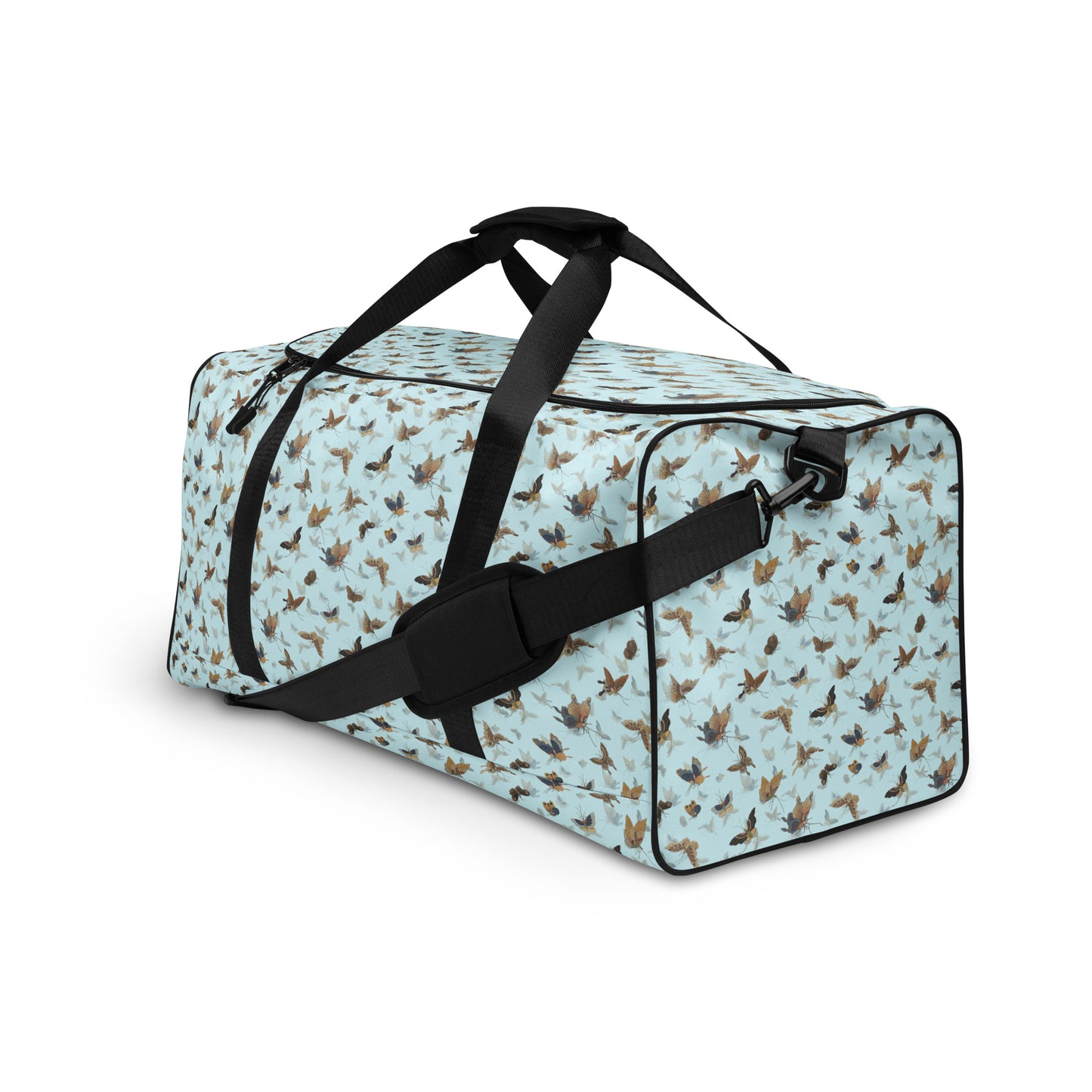 Butterfly dancing｜Duffle bag｜Aqua blue