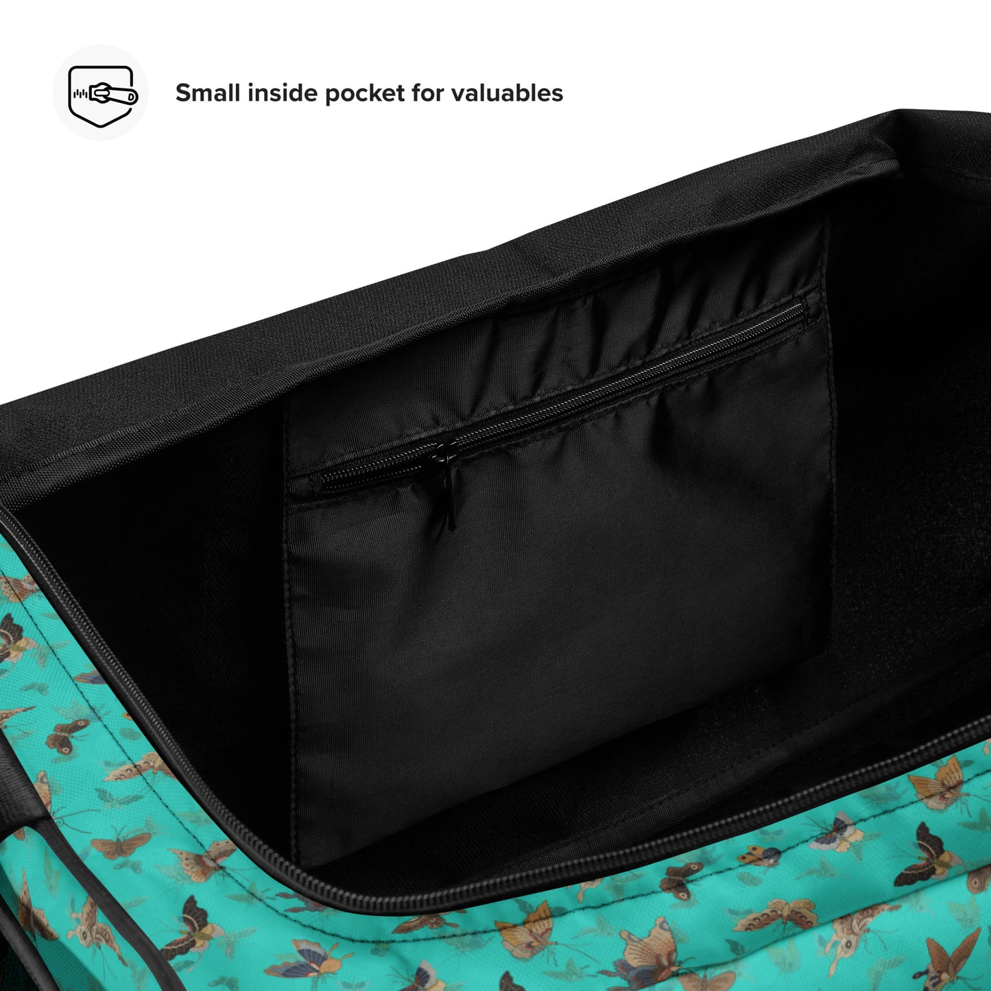 Butterfly dancing｜Duffle bag｜Turquoise