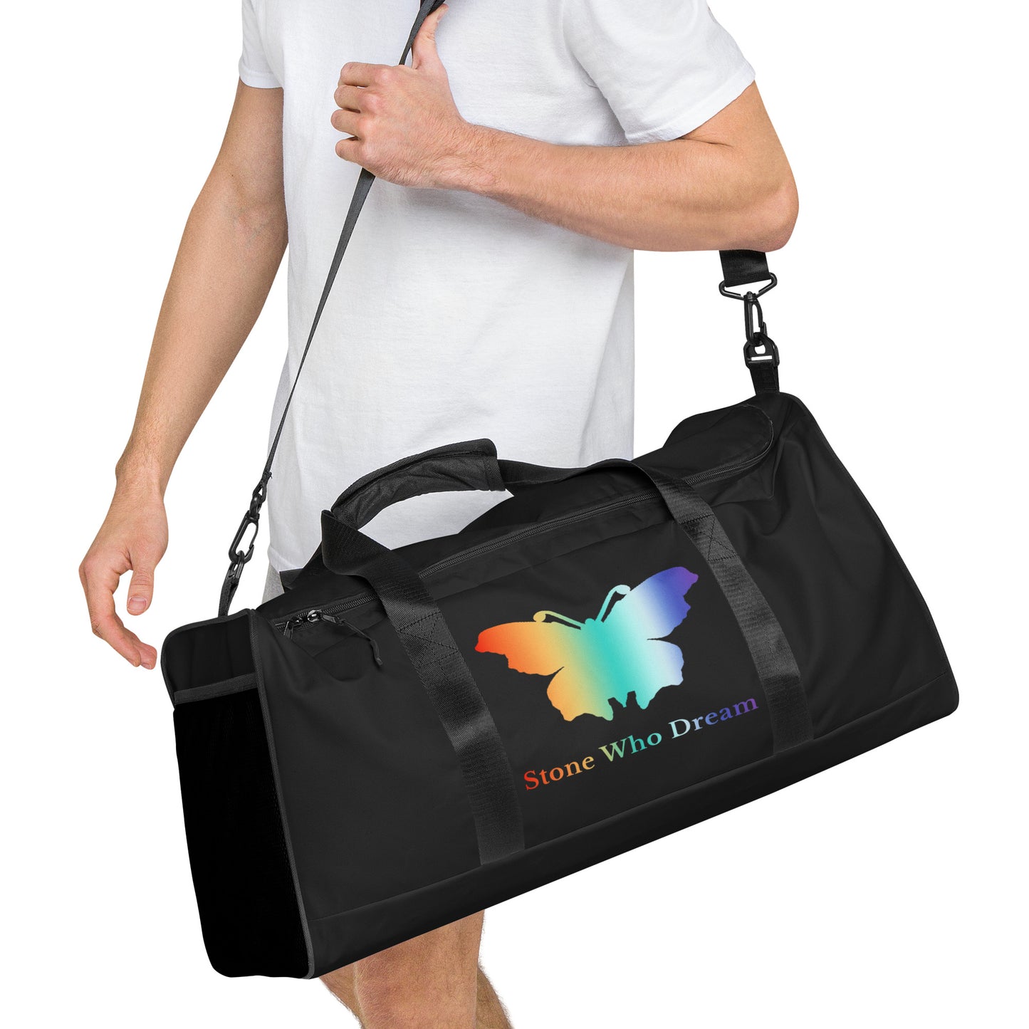 Logo collection｜Duffle bag｜Rainbow on Black