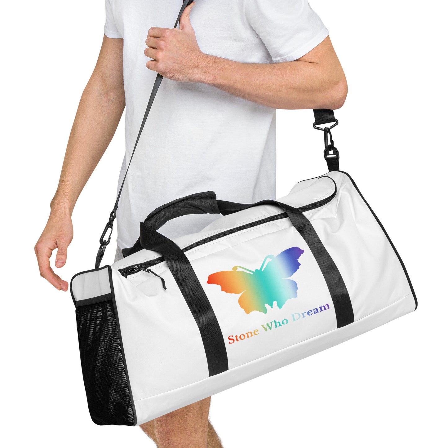 Logo collection｜Duffle bag｜Rainbow on White