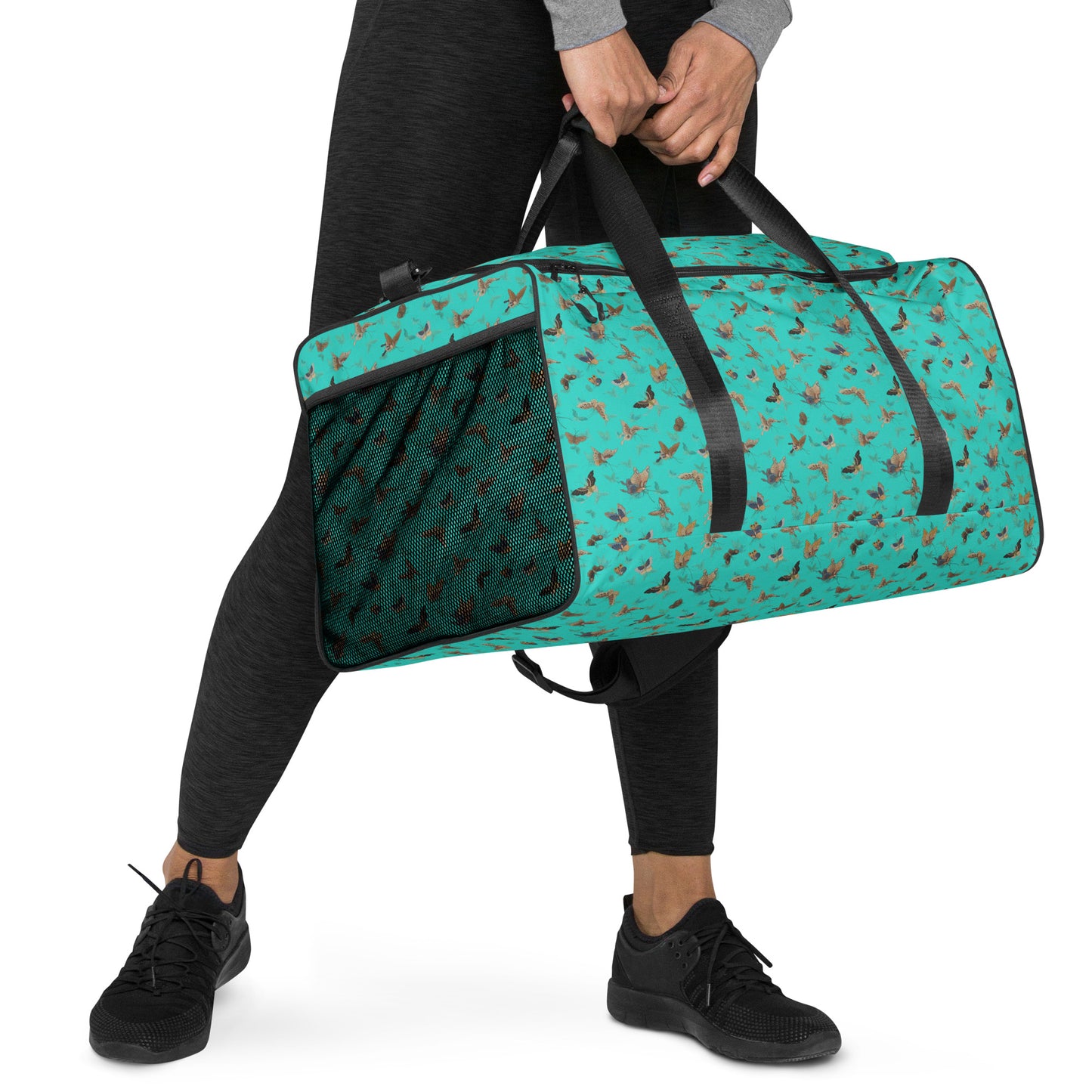 Butterfly dancing｜Duffle bag｜Turquoise