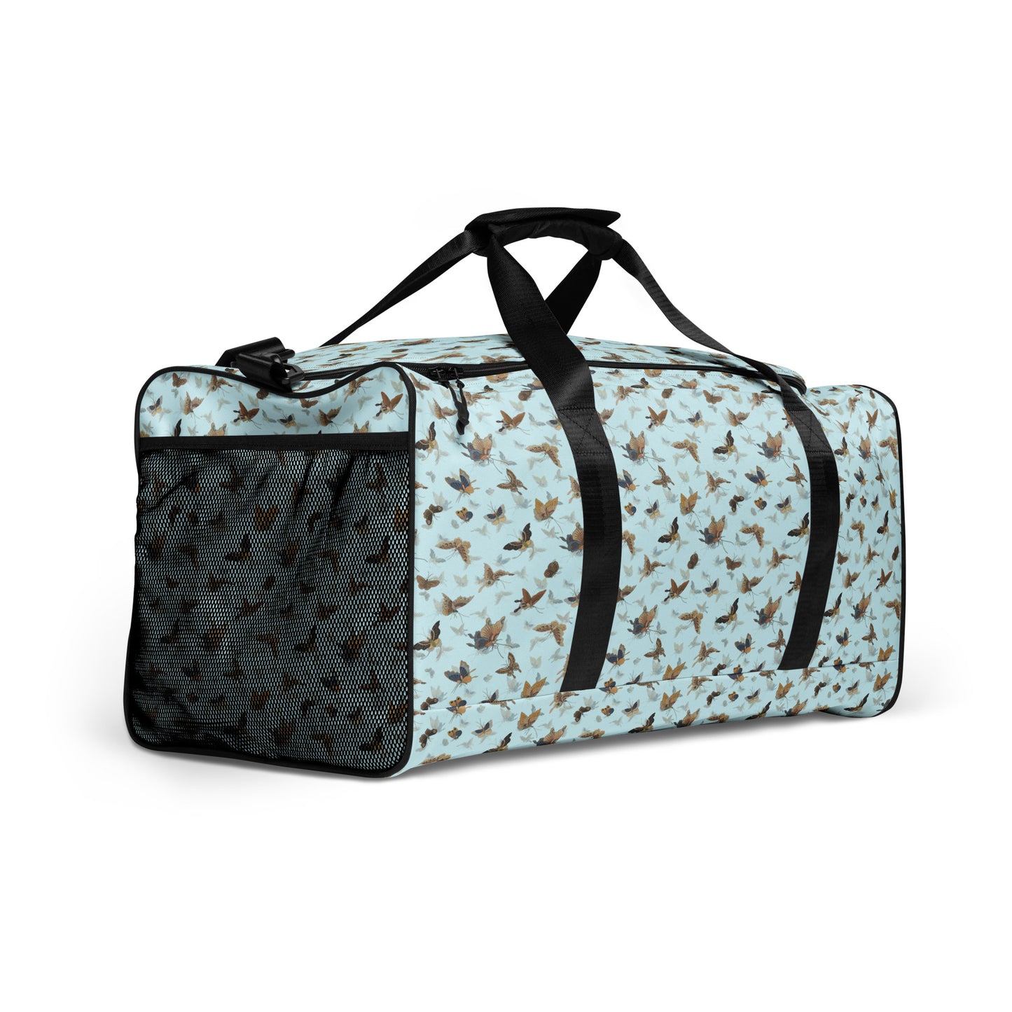 Butterfly dancing｜Duffle bag｜Aqua blue