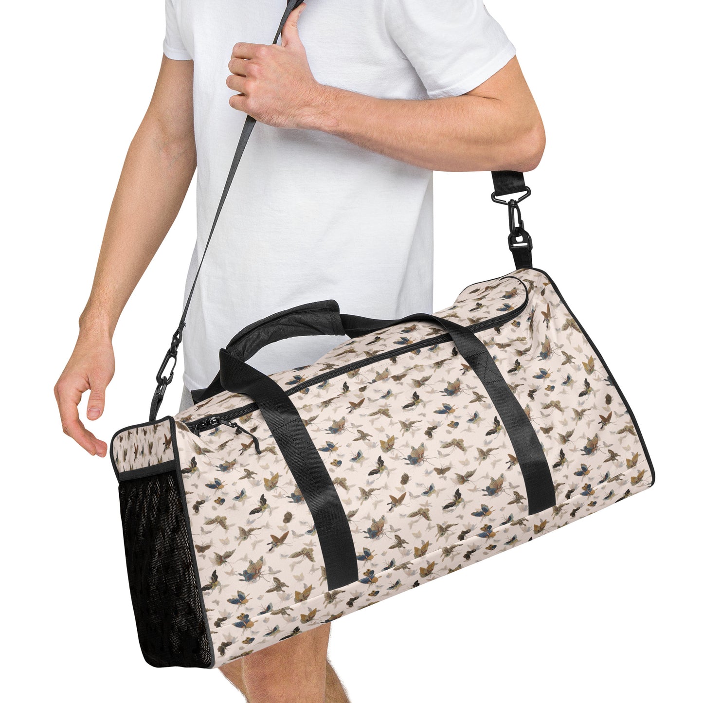 Butterfly dancing｜Duffle bag｜Fish belly white