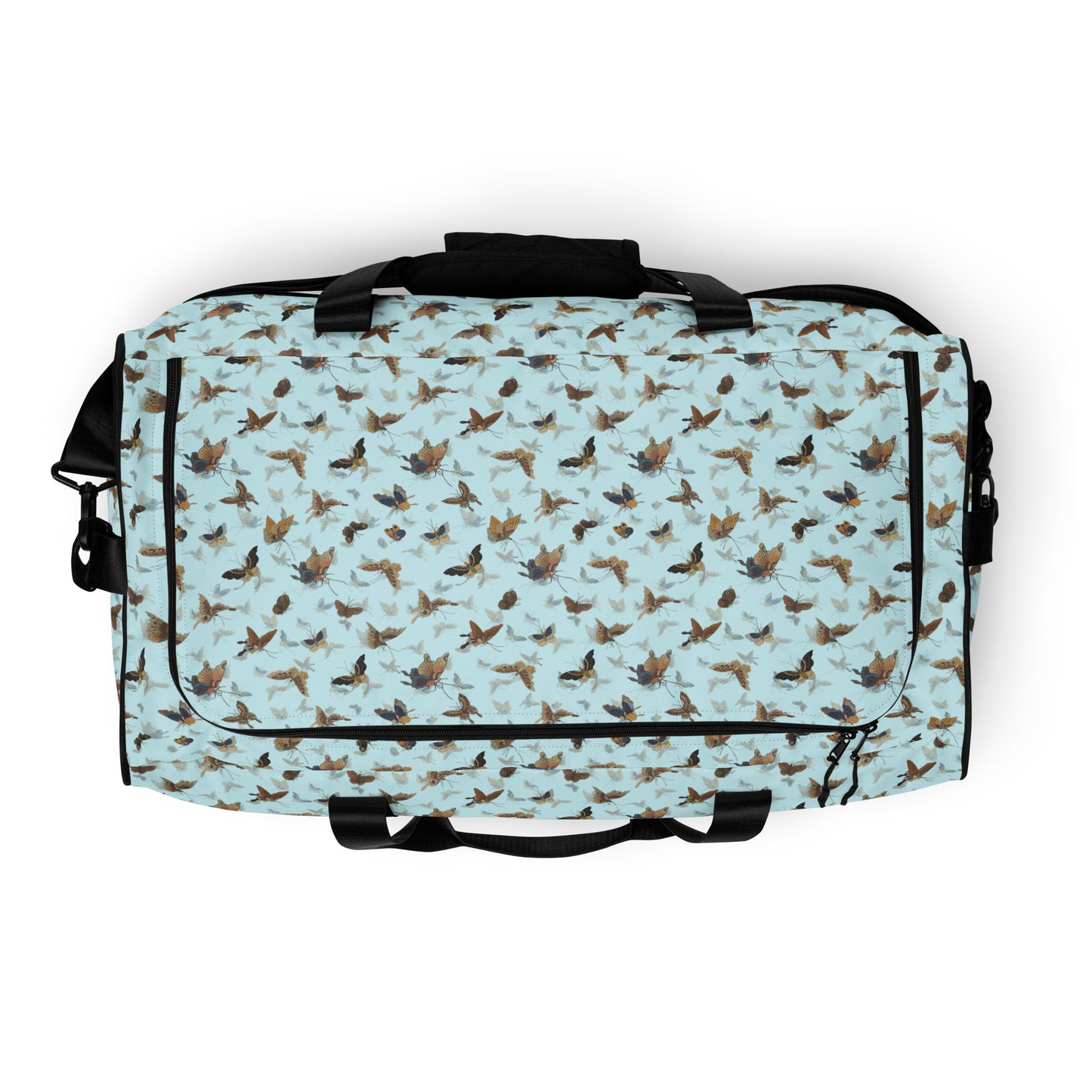 Butterfly dancing｜Duffle bag｜Aqua blue