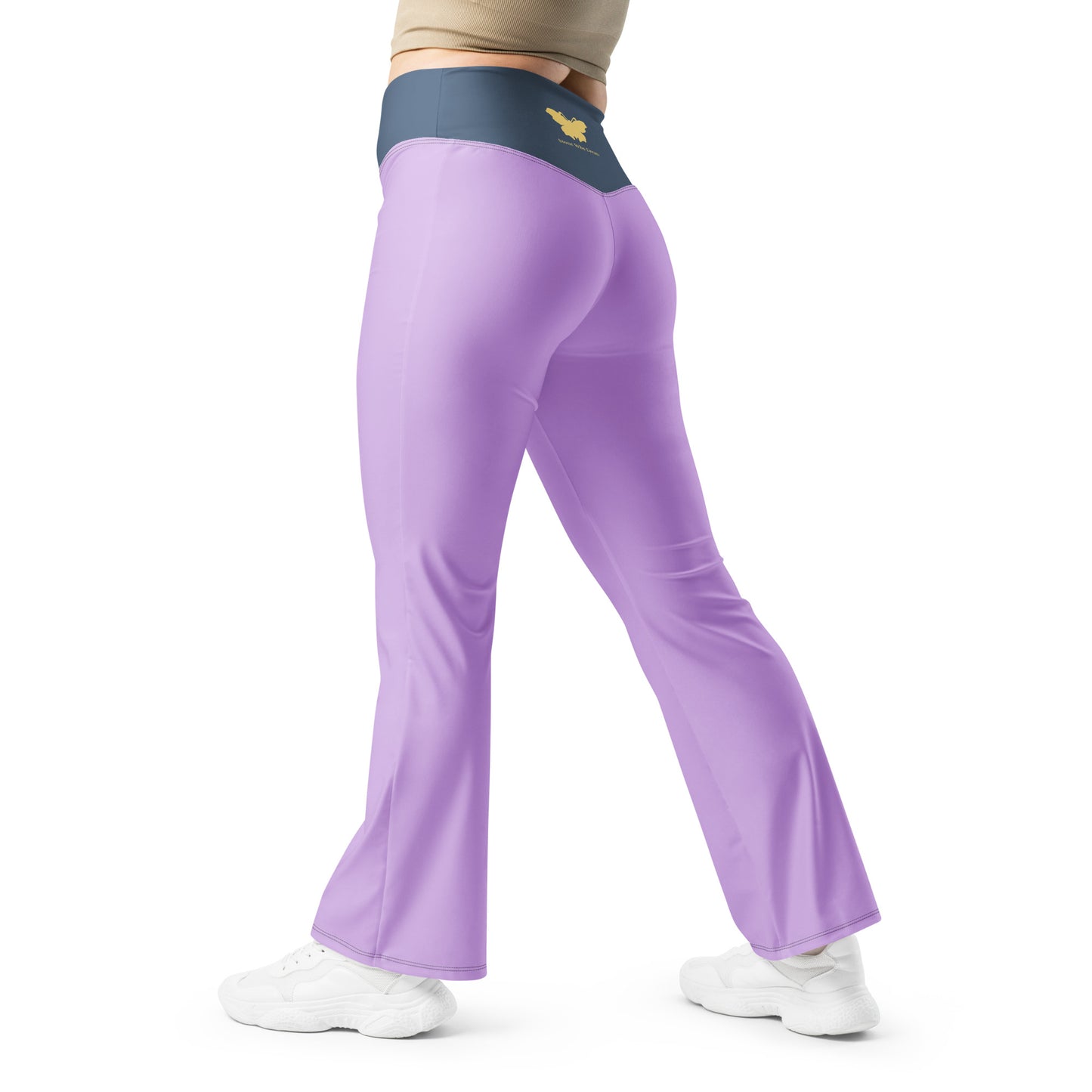 Logo collection｜Flare leggings｜Lilac