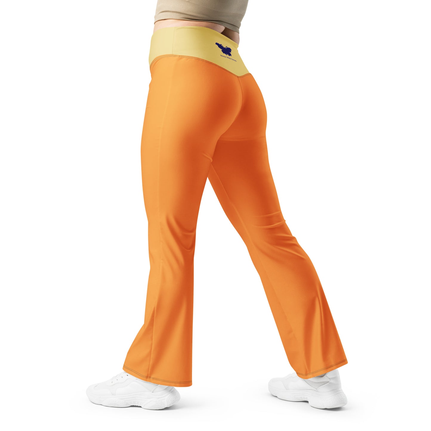 Logo collection｜Flare leggings｜Orange