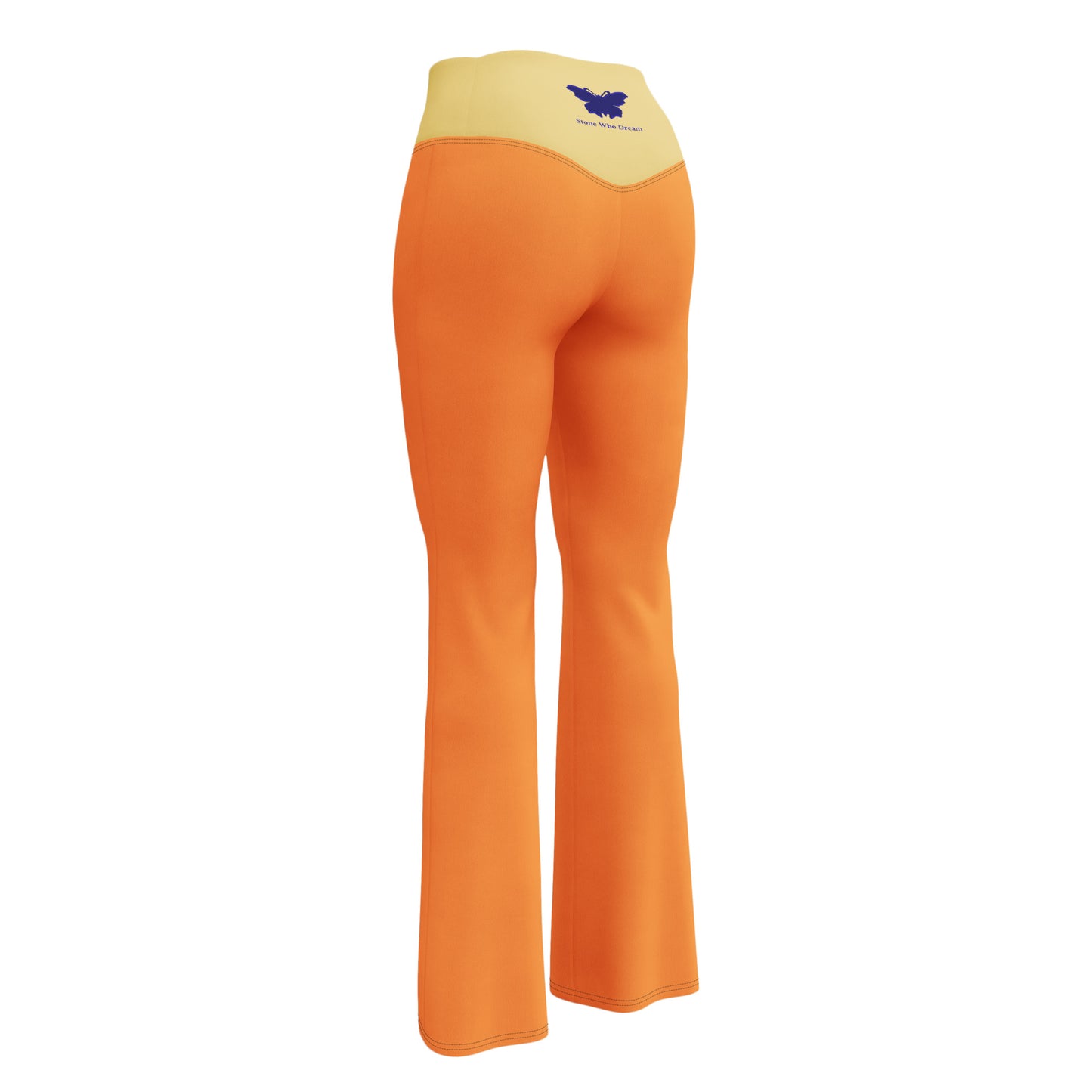 Logo collection｜Flare leggings｜Orange