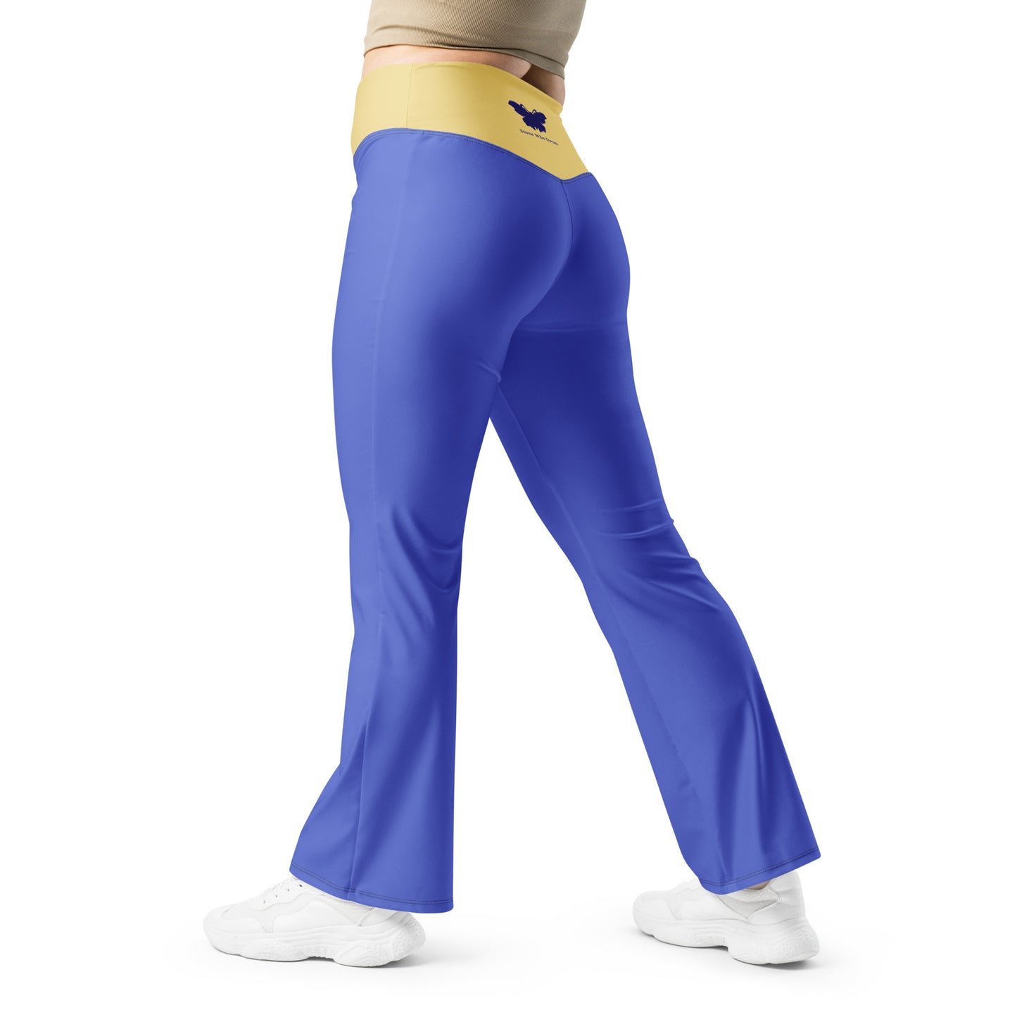 Logo collection｜Flare leggings｜Royal blue