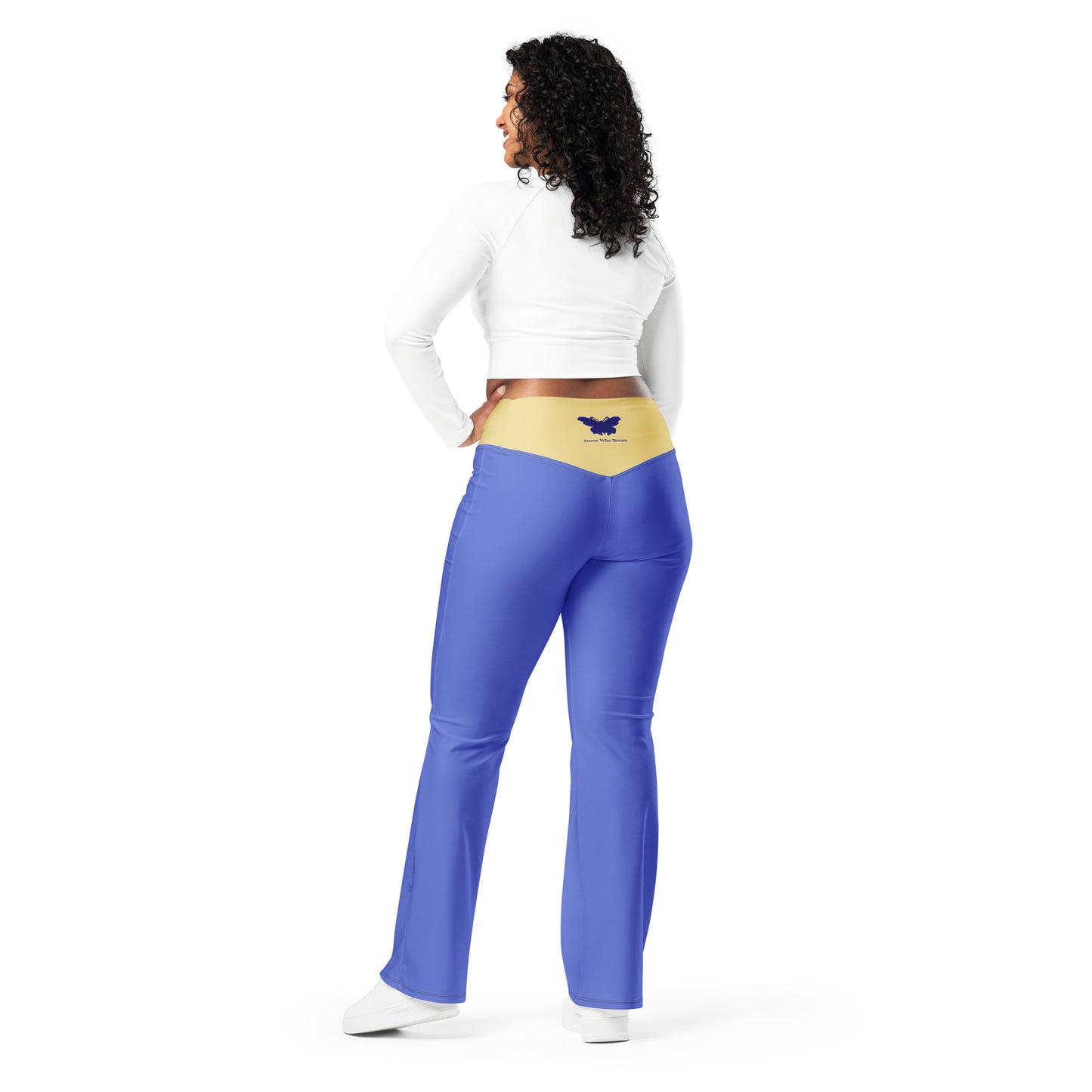 Logo collection｜Flare leggings｜Royal blue