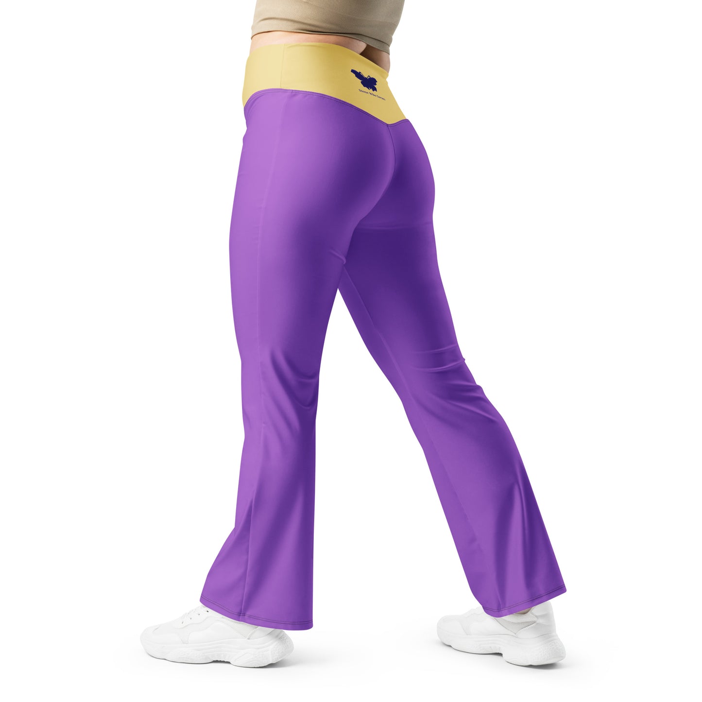 Logo collection｜Flare leggings｜Purple