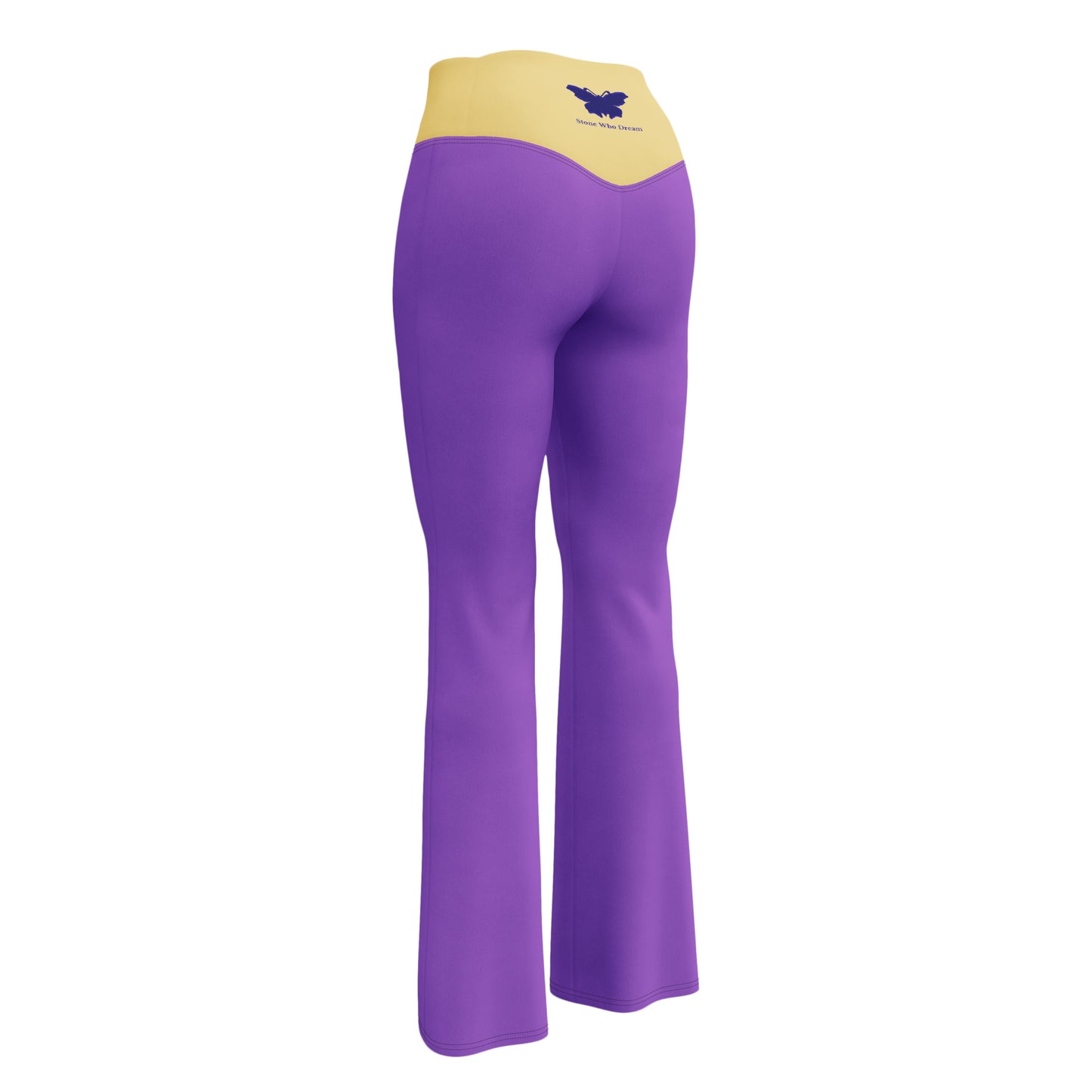 Logo collection｜Flare leggings｜Purple