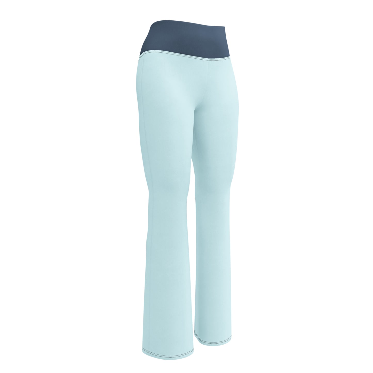 Logo collection｜Flare leggings｜Aqua blue