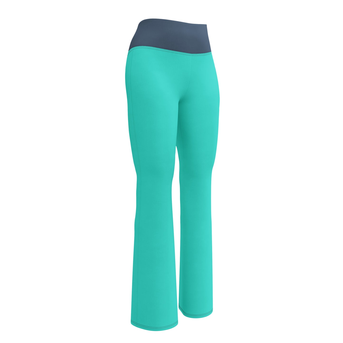 Logo collection｜Flare leggings｜Turquoise