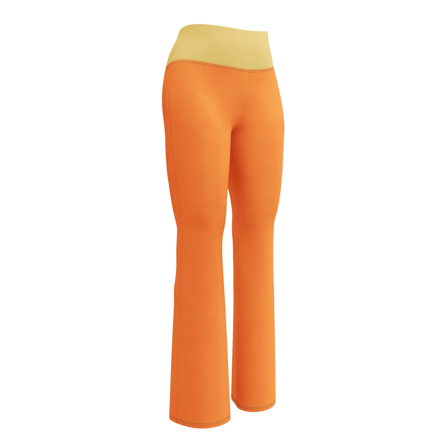 Logo collection｜Flare leggings｜Orange