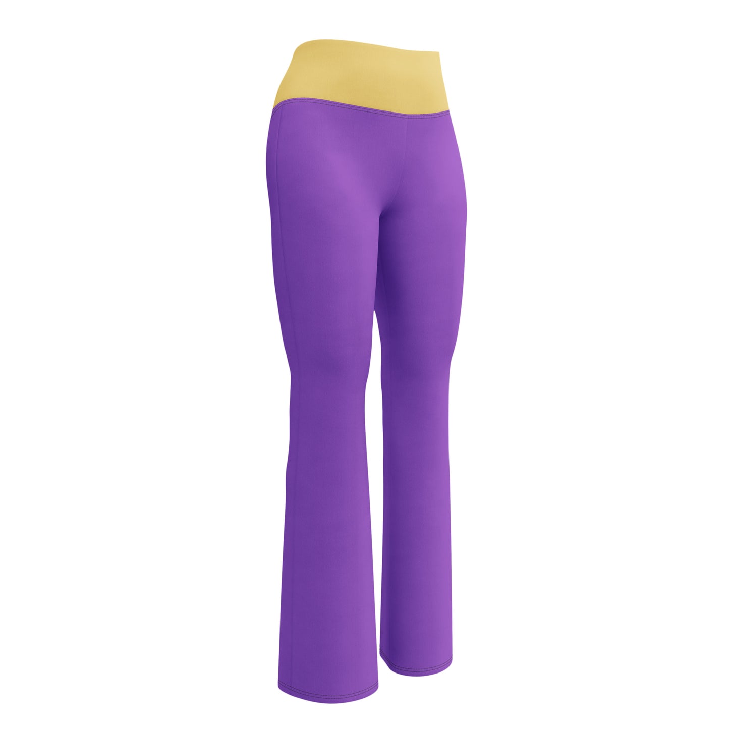 Logo collection｜Flare leggings｜Purple