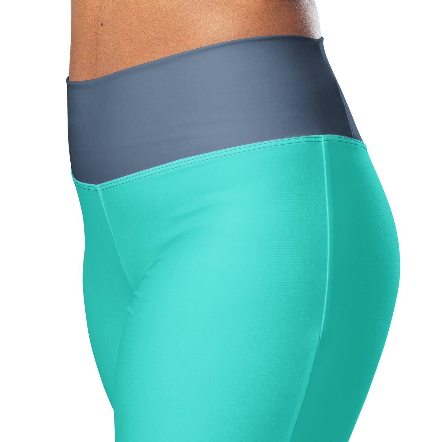 Logo collection｜Flare leggings｜Turquoise