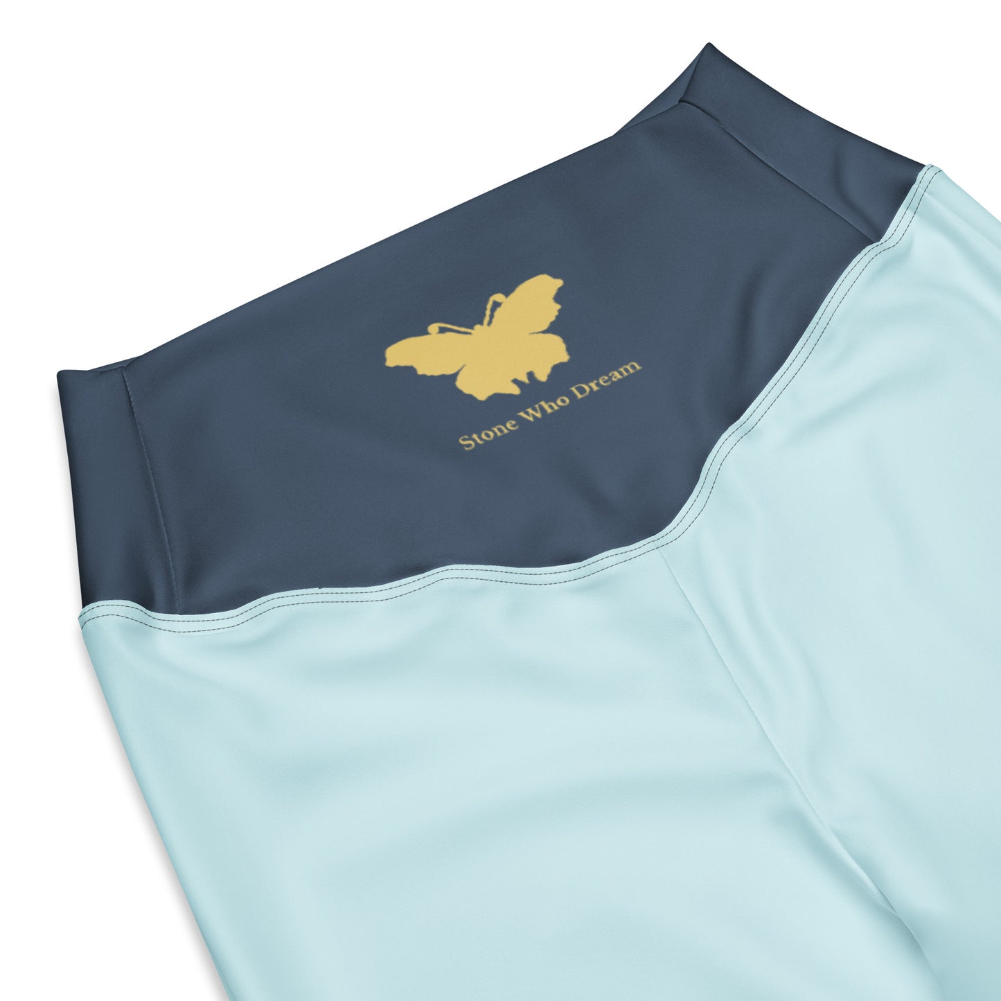 Logo collection｜Flare leggings｜Aqua blue