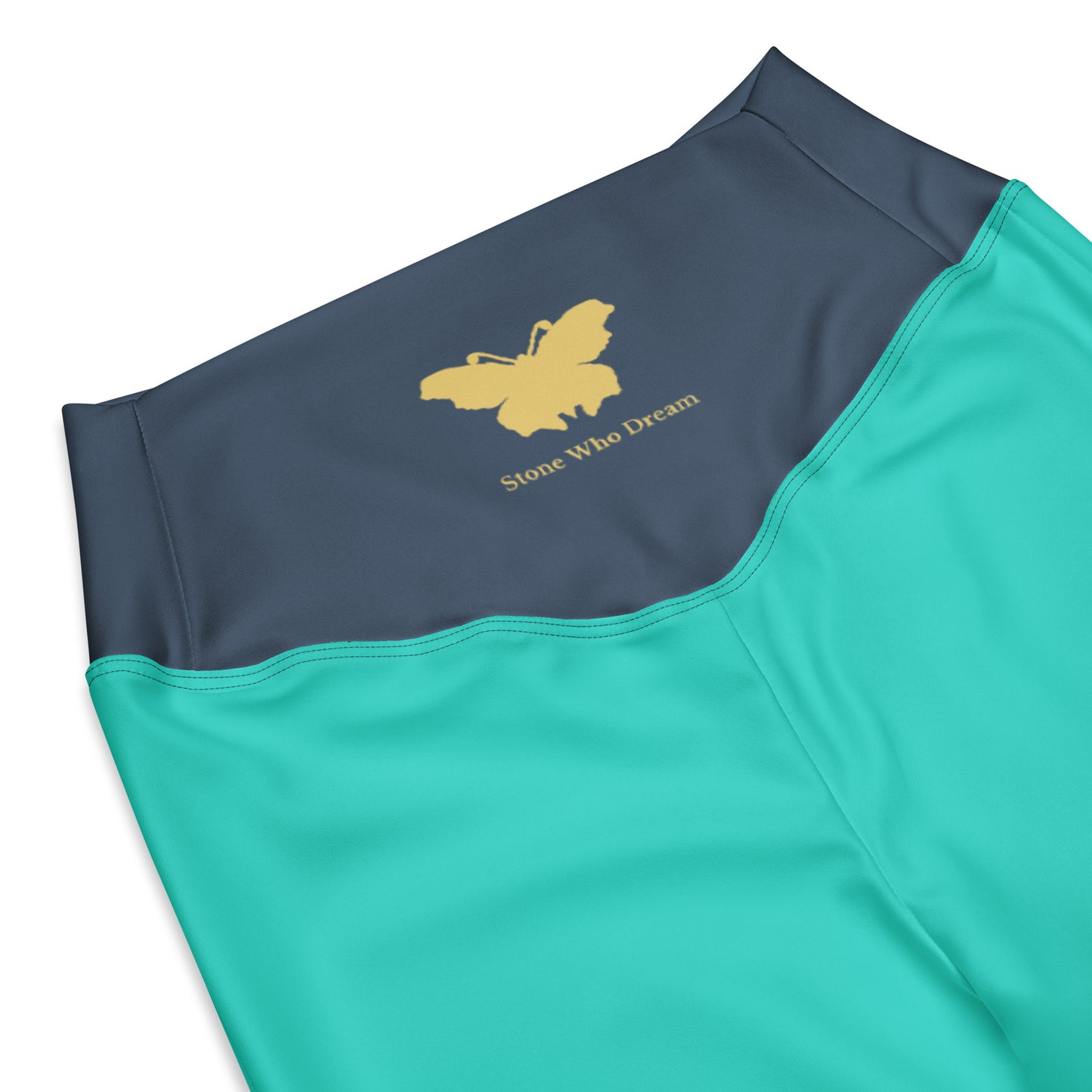 Logo collection｜Flare leggings｜Turquoise