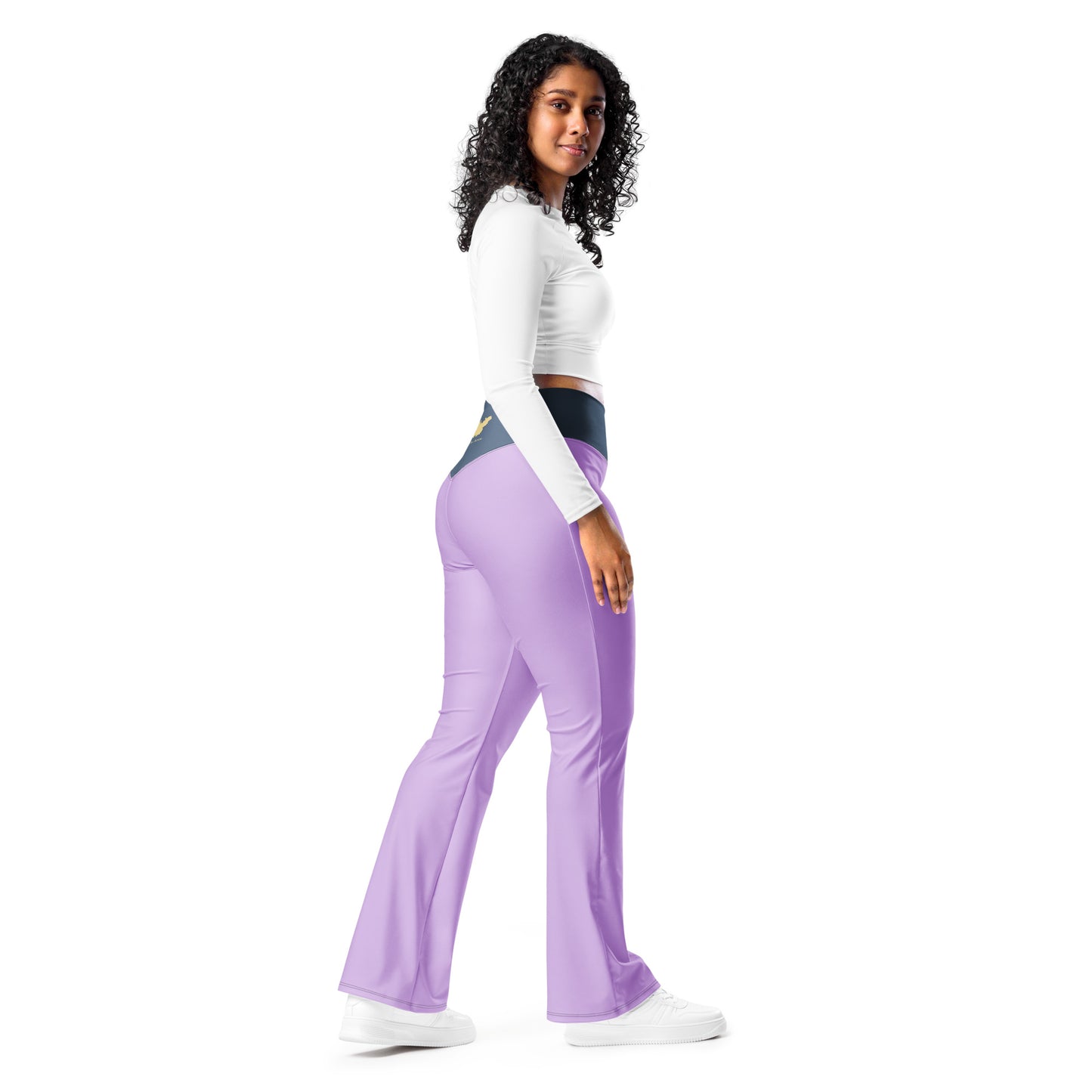 Logo collection｜Flare leggings｜Lilac