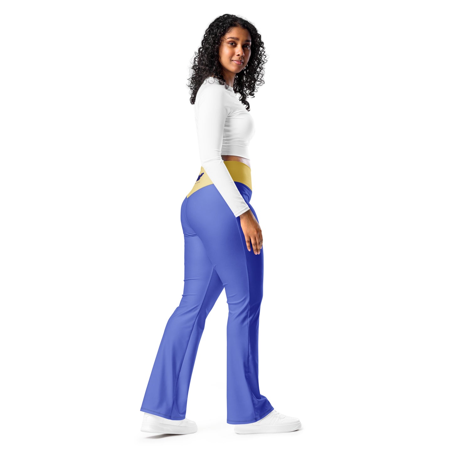 Logo collection｜Flare leggings｜Royal blue