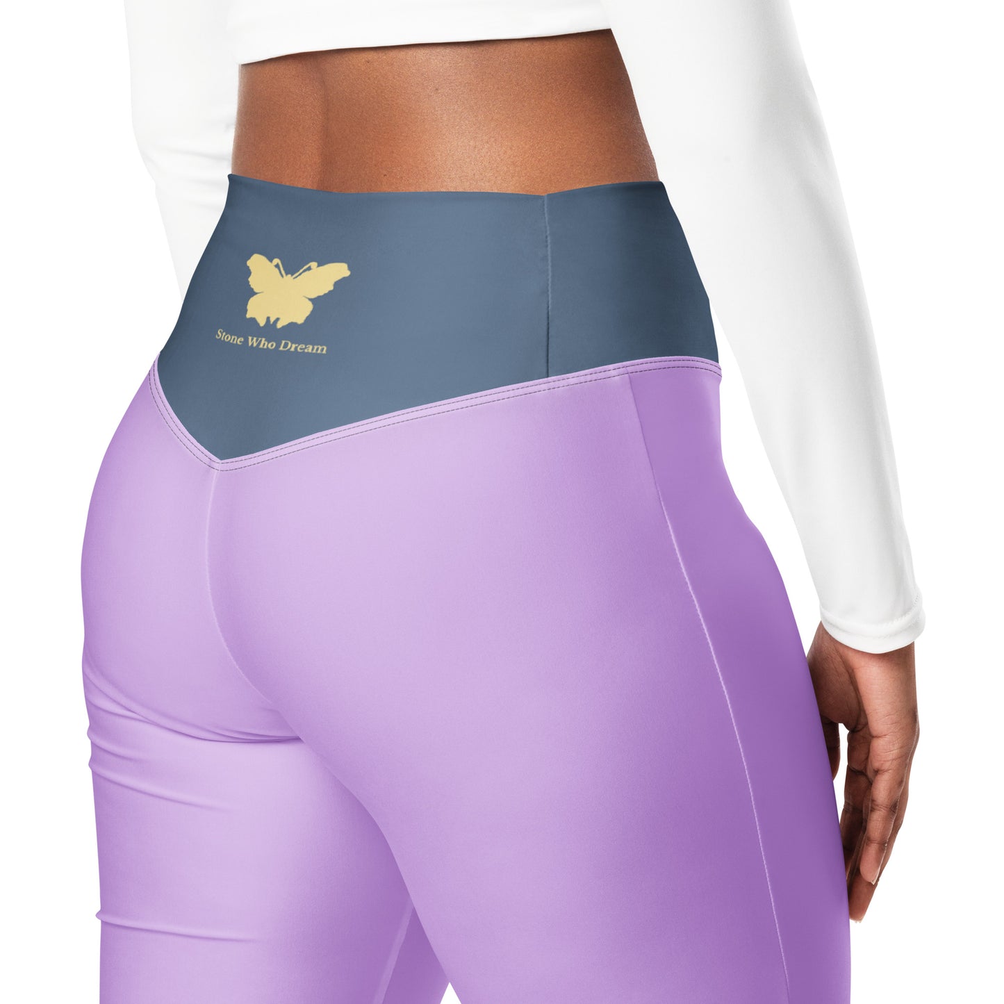 Logo collection｜Flare leggings｜Lilac