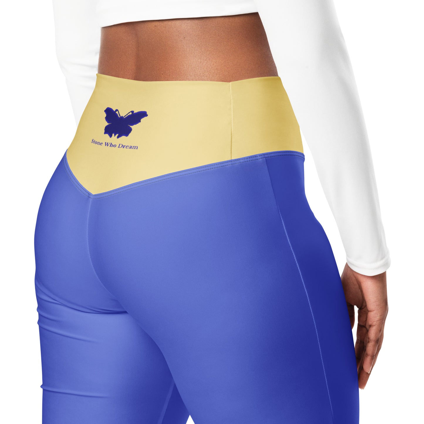 Logo collection｜Flare leggings｜Royal blue