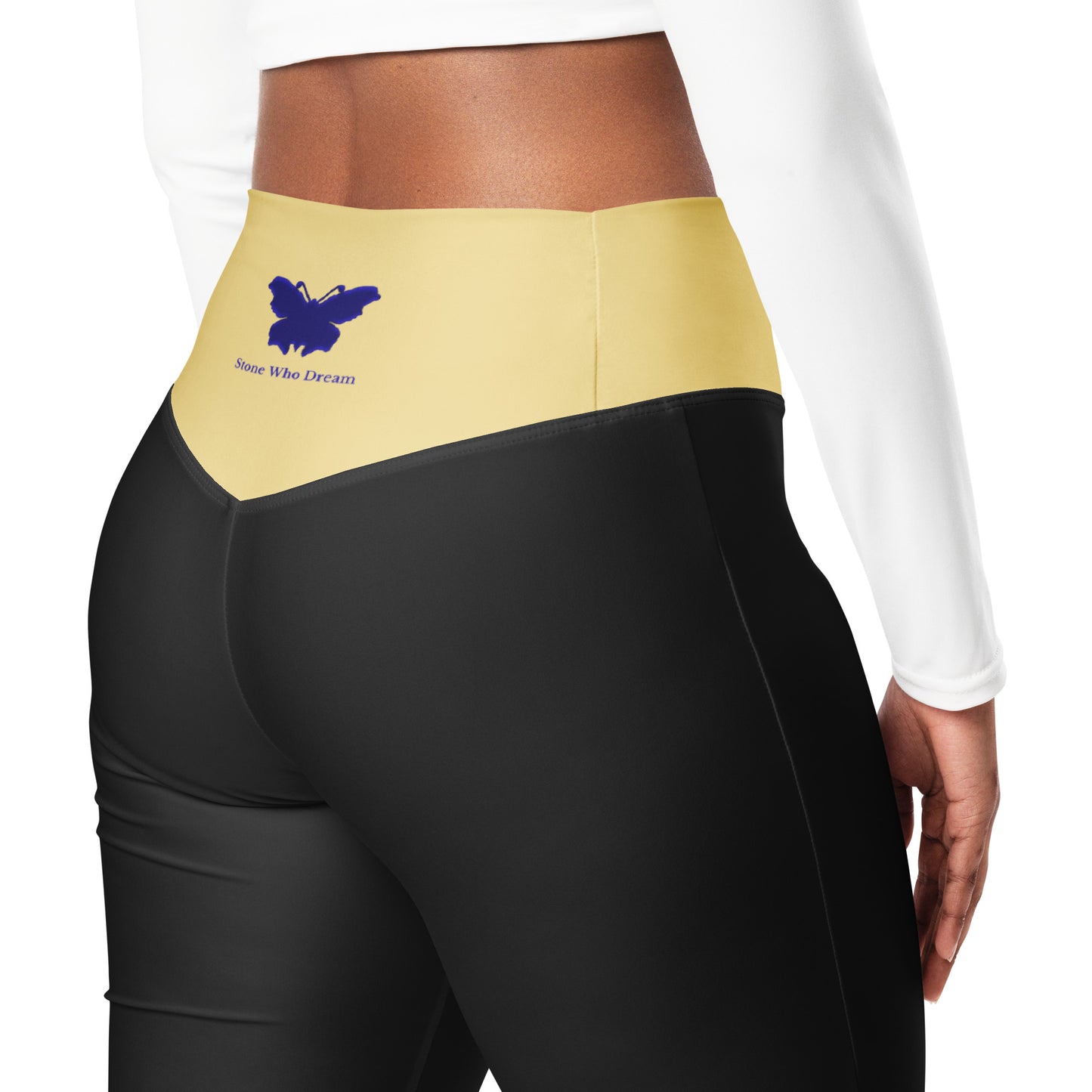 Logo collection｜Flare leggings｜Black