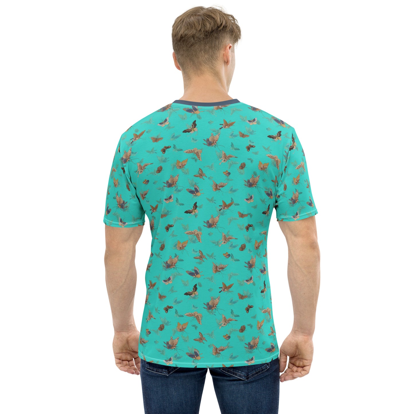 Butterfly dancing｜Men's t-shirt｜Turquoise