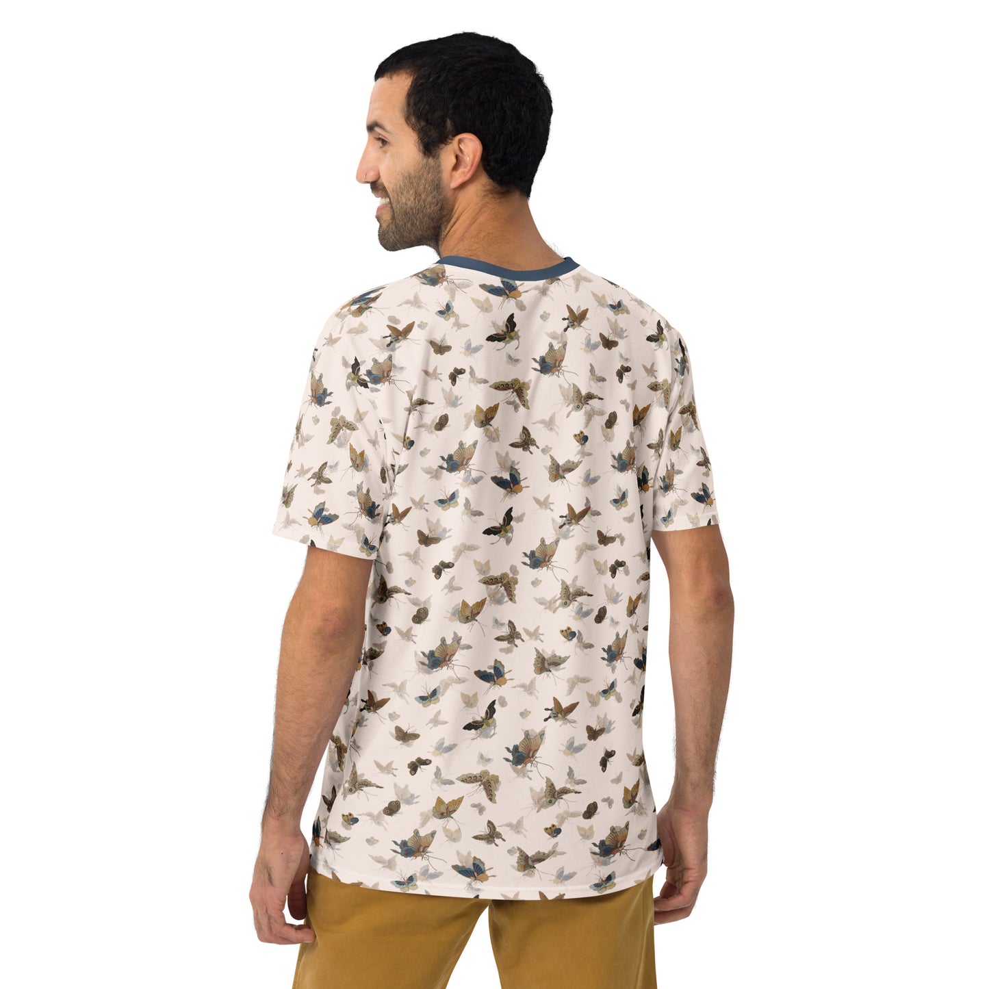 Butterfly dancing｜Men's t-shirt｜Fish belly white