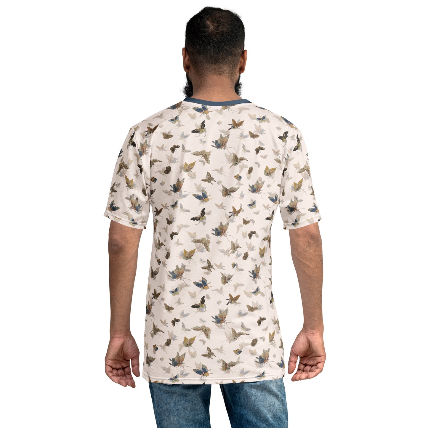 Butterfly dancing｜Men's t-shirt｜Fish belly white