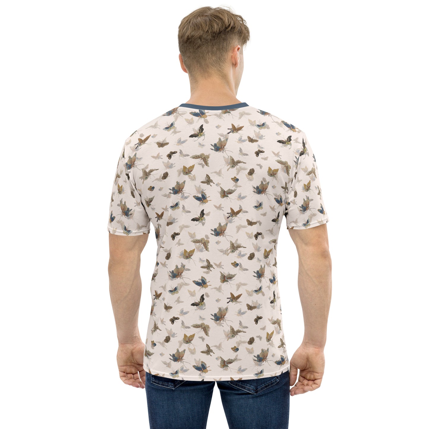 Butterfly dancing｜Men's t-shirt｜Fish belly white