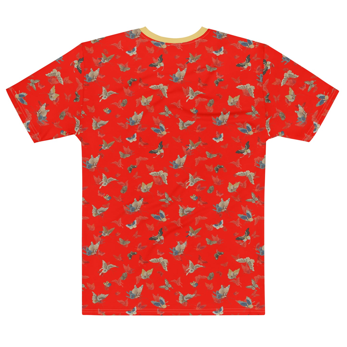 Butterfly dancing｜Men's t-shirt｜Garnet red