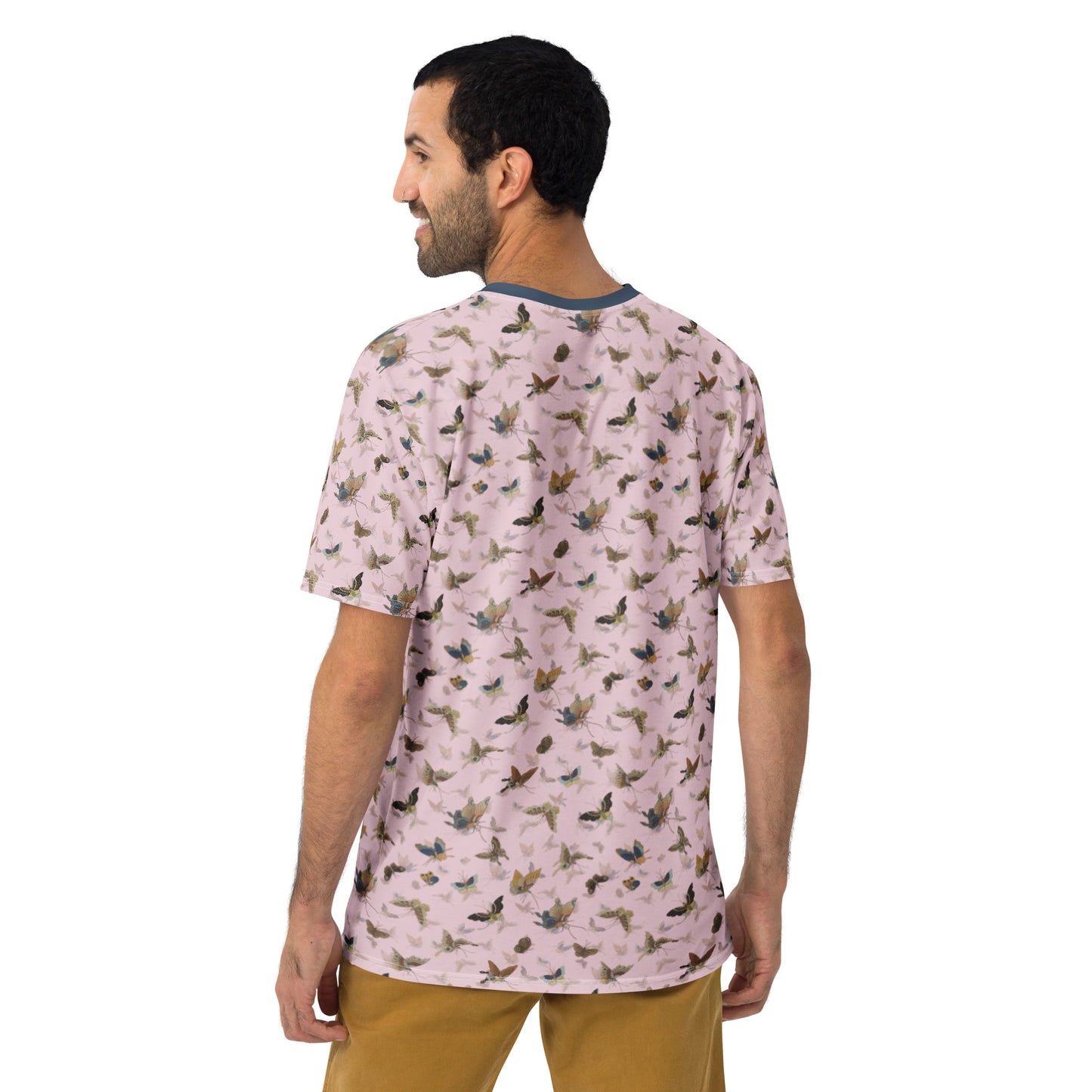 Butterfly dancing｜Men's t-shirt｜Pale pinkish gray