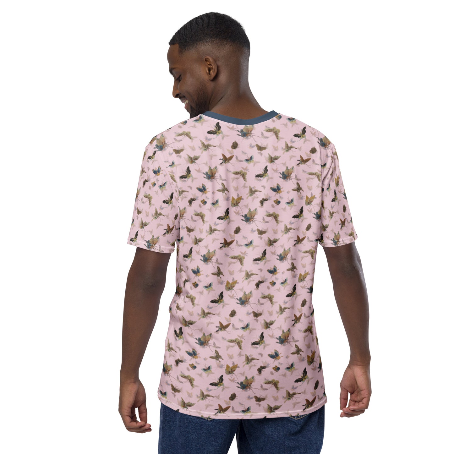 Butterfly dancing｜Men's t-shirt｜Pale pinkish gray