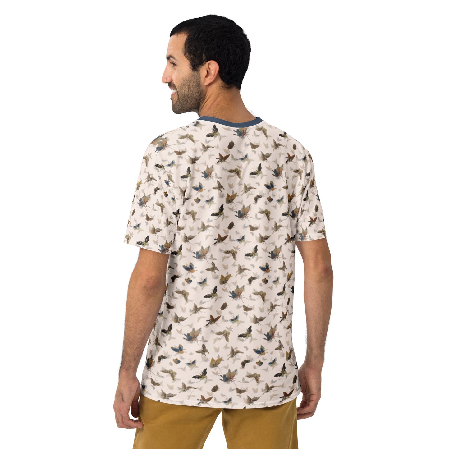 Butterfly dancing｜Men's t-shirt｜Fish belly white