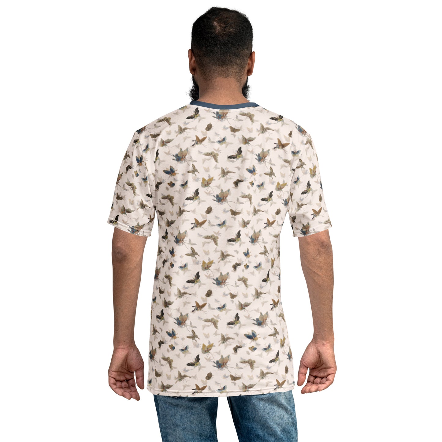 Butterfly dancing｜Men's t-shirt｜Fish belly white