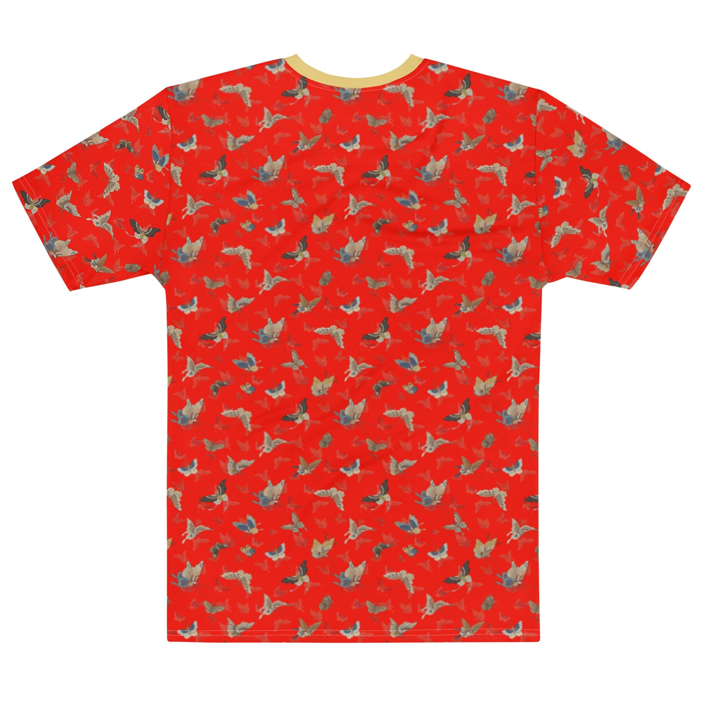 Butterfly dancing｜Men's t-shirt｜Garnet red