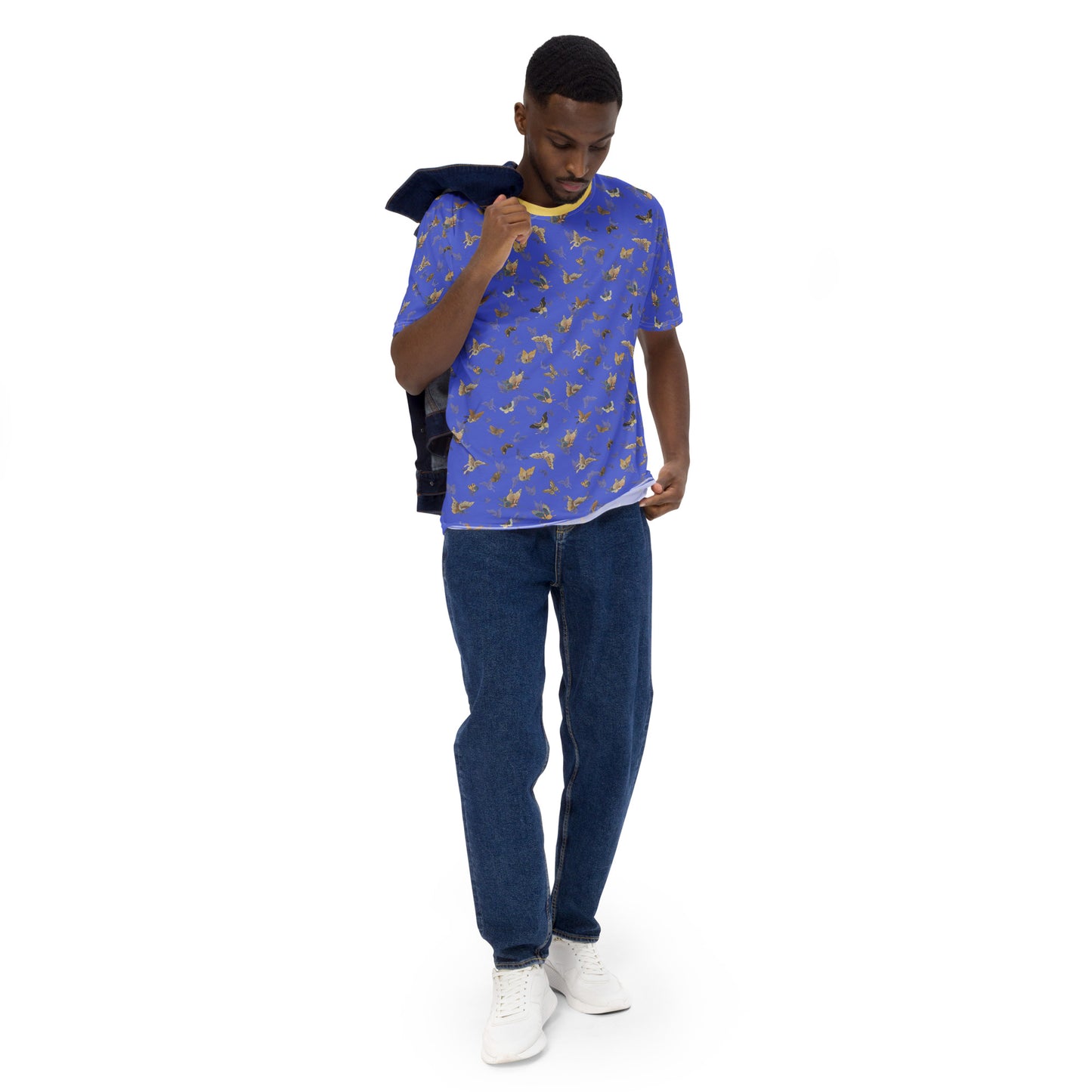 Butterfly dancing｜Men's t-shirt｜Royal blue