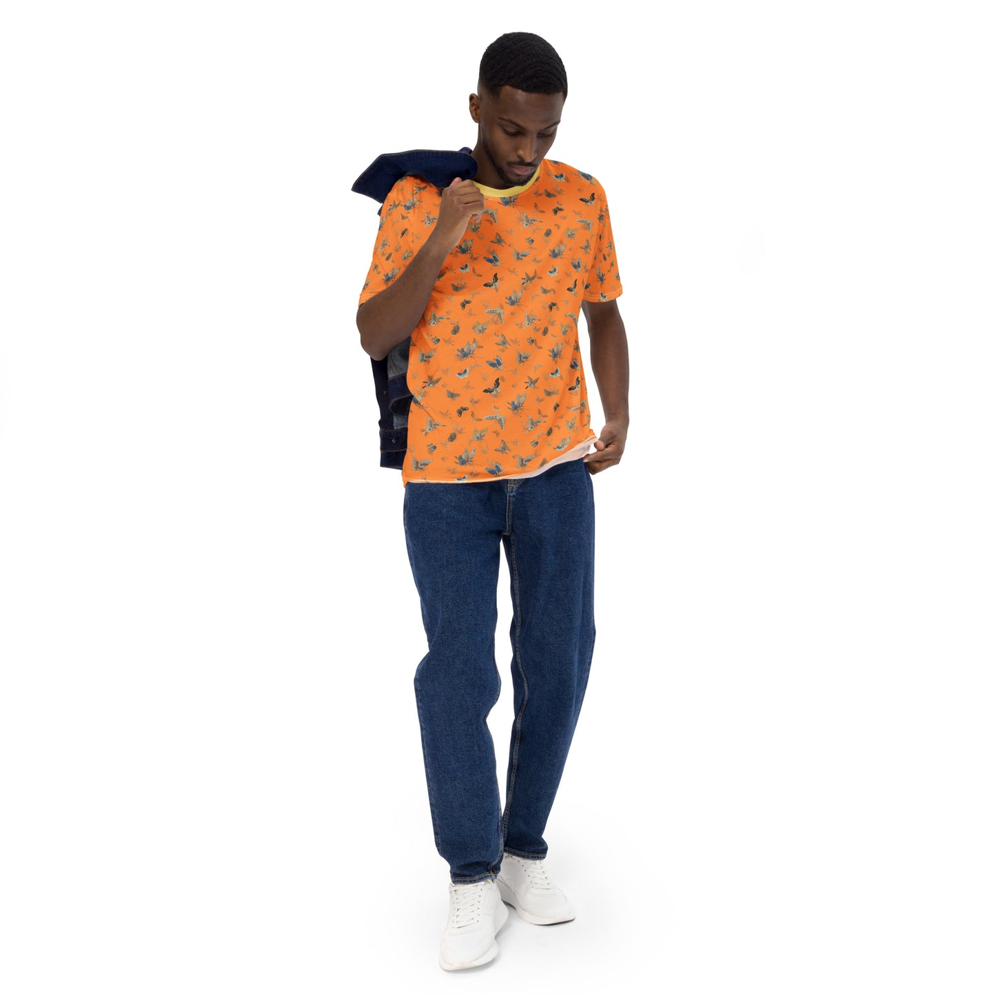 Butterfly dancing｜Men's t-shirt｜Orange