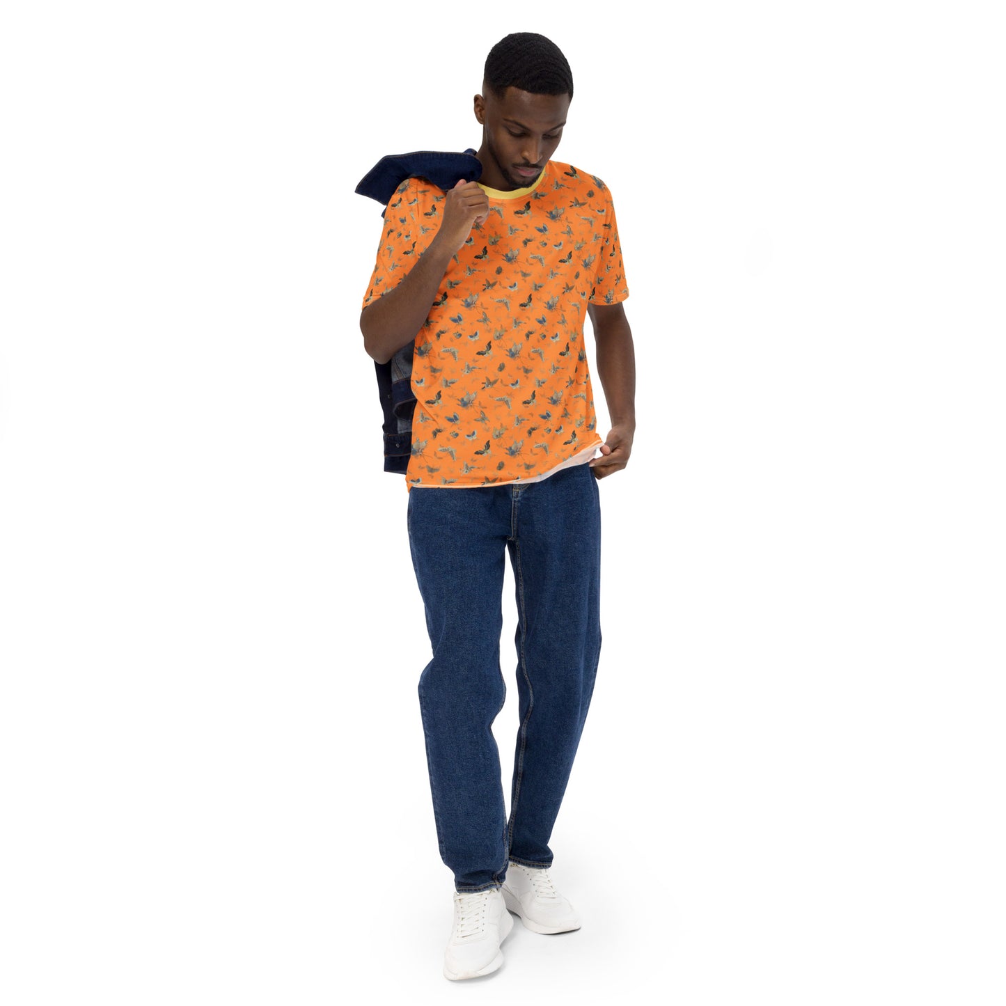 Butterfly dancing｜Men's t-shirt｜Orange