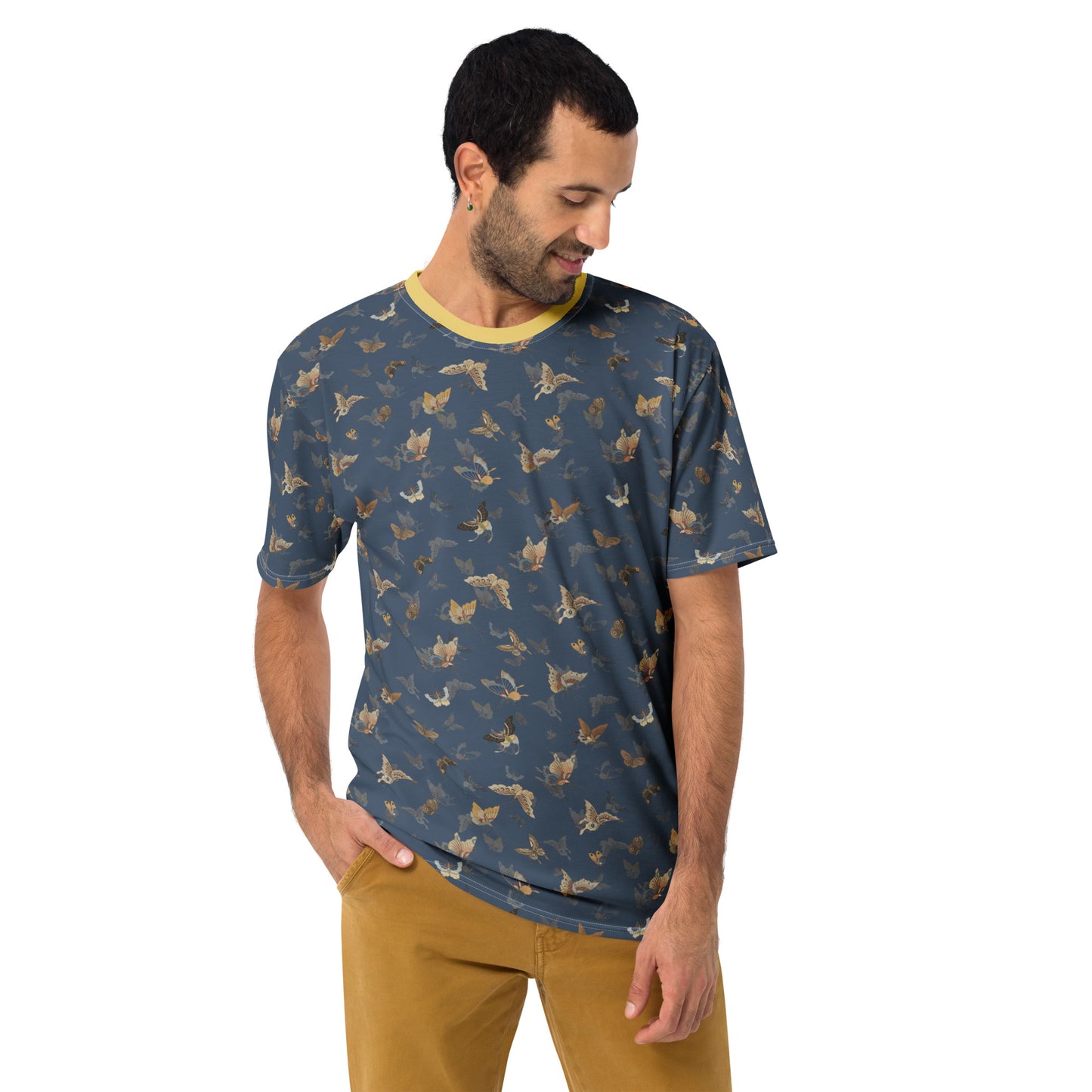 Butterfly dancing｜Men's t-shirt｜Dark blue