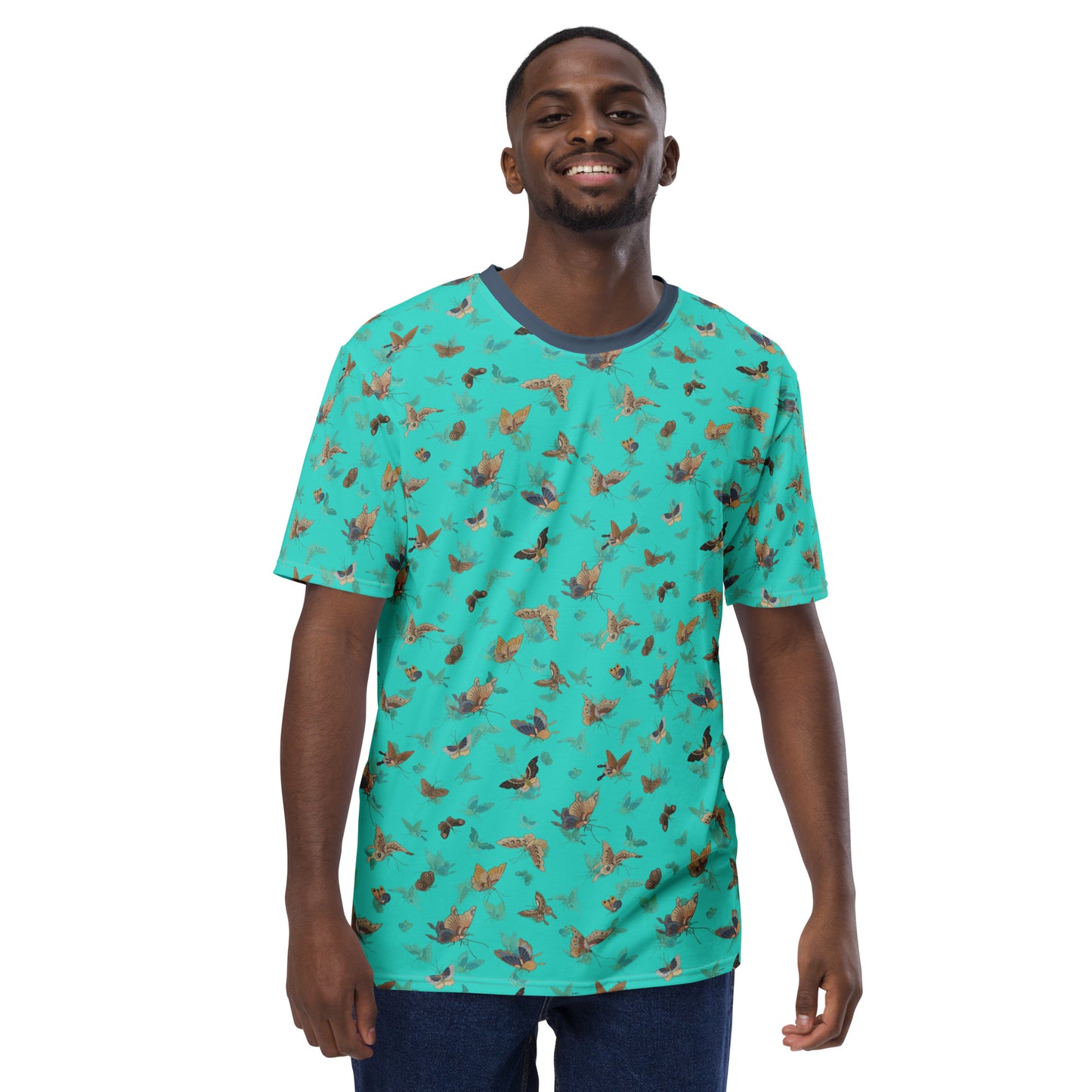 Butterfly dancing｜Men's t-shirt｜Turquoise