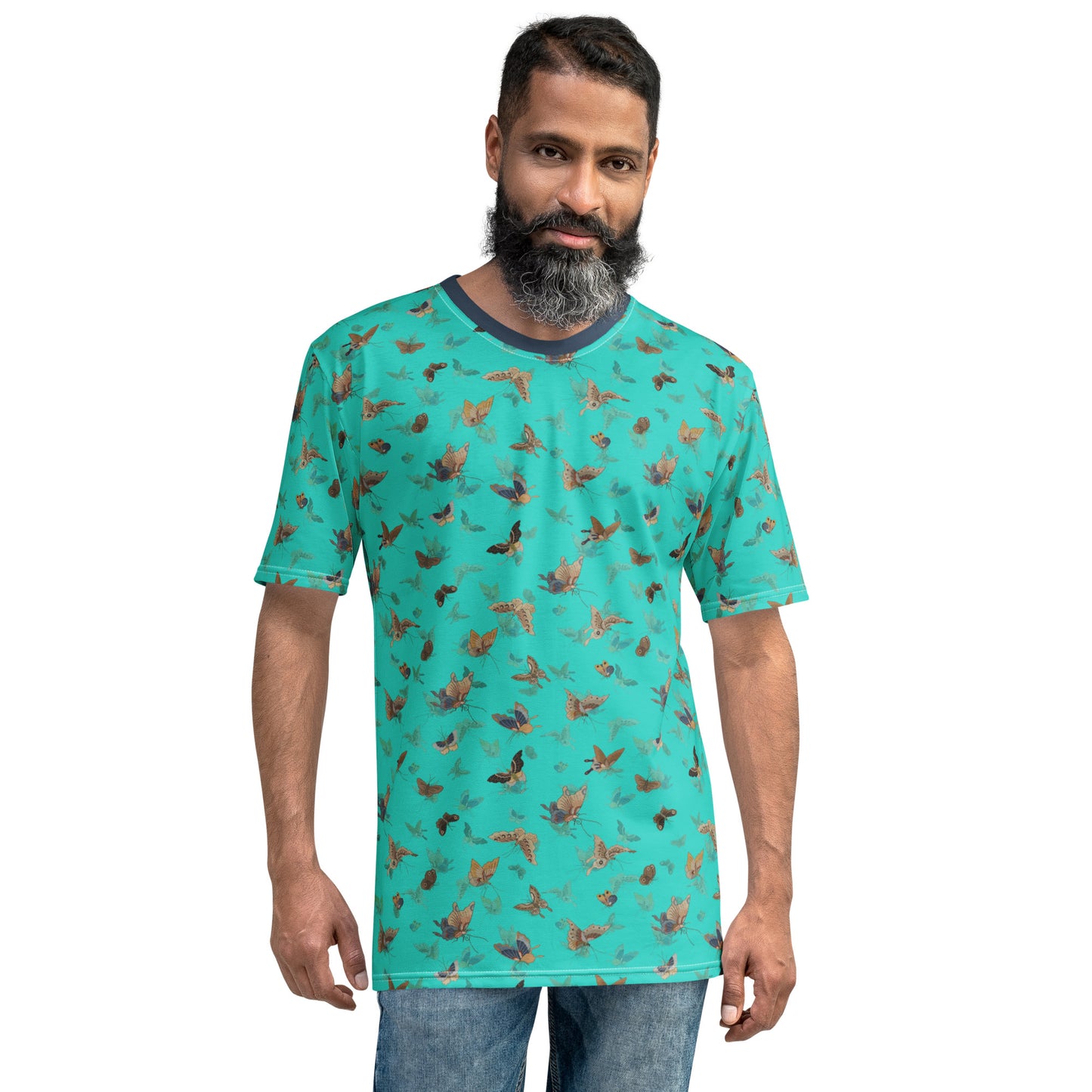 Butterfly dancing｜Men's t-shirt｜Turquoise