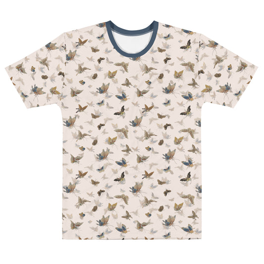 Butterfly dancing｜Men's t-shirt｜Fish belly white