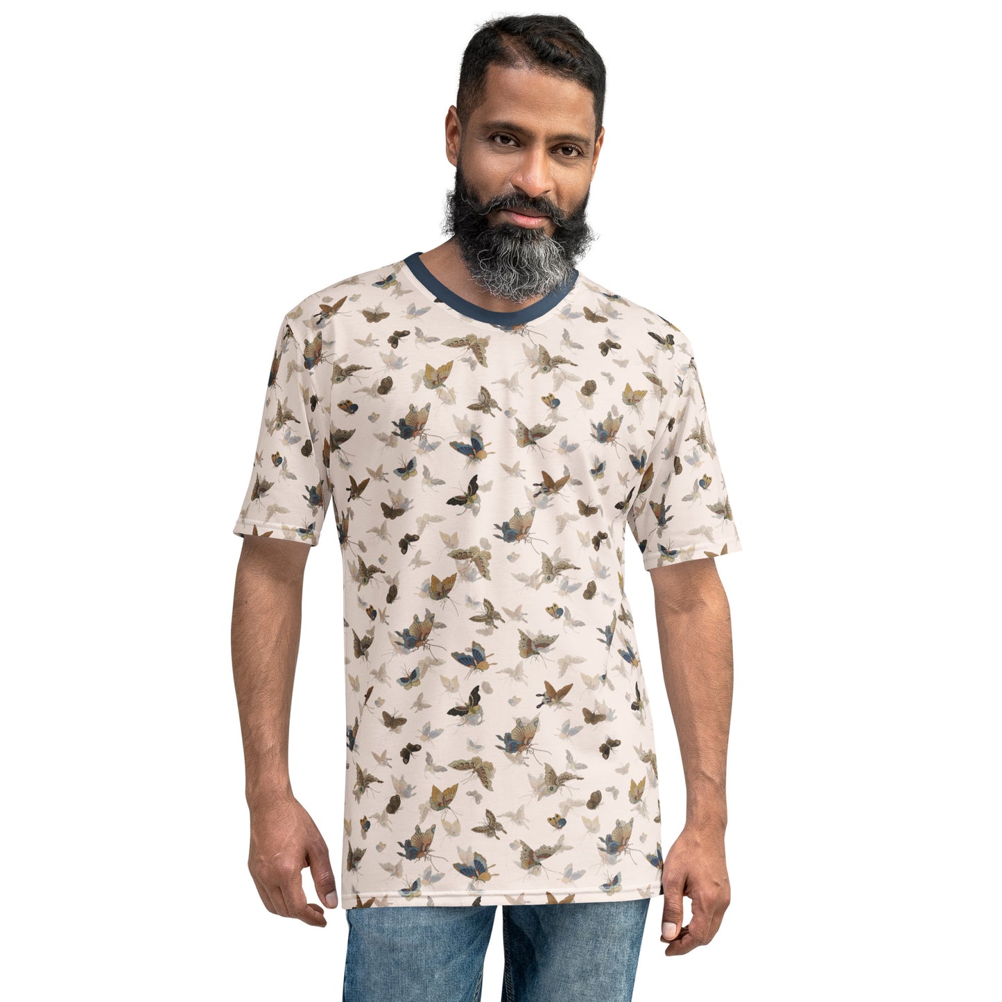 Butterfly dancing｜Men's t-shirt｜Fish belly white