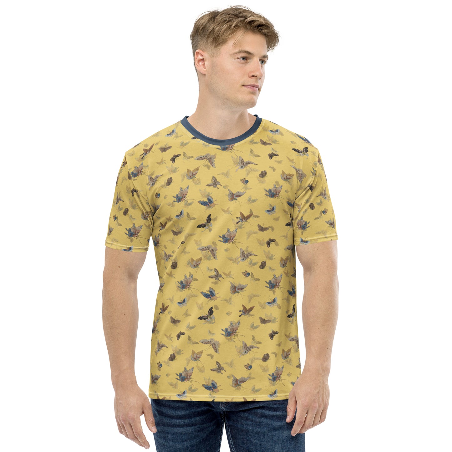 Butterfly dancing｜Men's t-shirt｜Gold